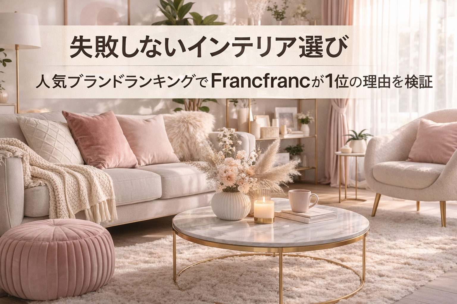 失敗しないインテリア選び 人気ブランドランキングでFrancfrancが1位の理由を検証