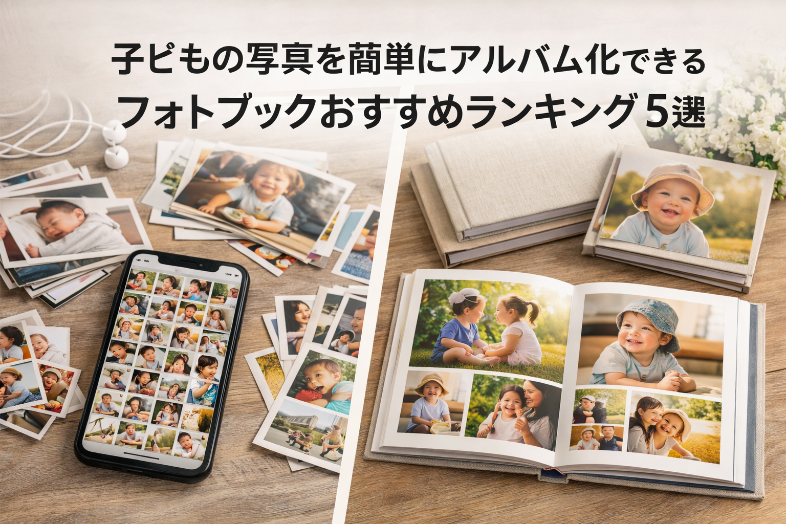 子どもの写真を簡単にアルバム化できるフォトブックおすすめランキング5選