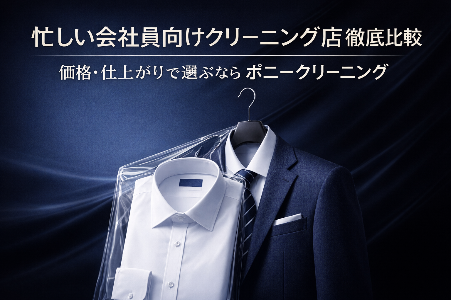 忙しい会社員向けクリーニング店徹底比較｜価格・仕上がりで選ぶならポニークリーニング