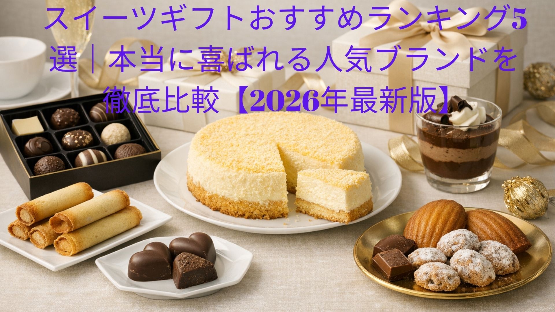 スイーツギフトおすすめランキング5選｜本当に喜ばれる人気ブランドを徹底比較【2026年最新版】