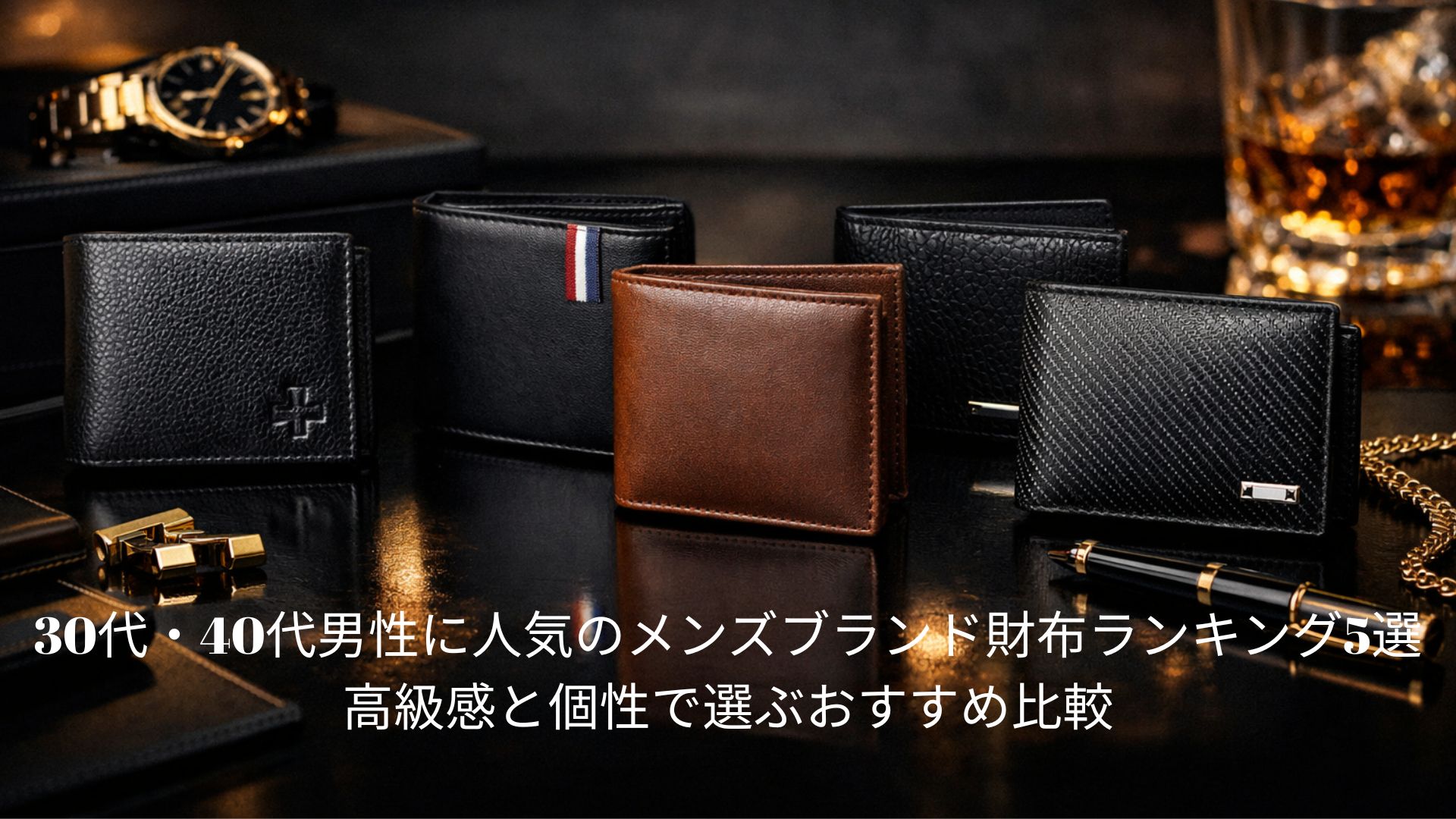 30代・40代男性に人気のメンズブランド財布ランキング5選 高級感と個性で選ぶおすすめ比較