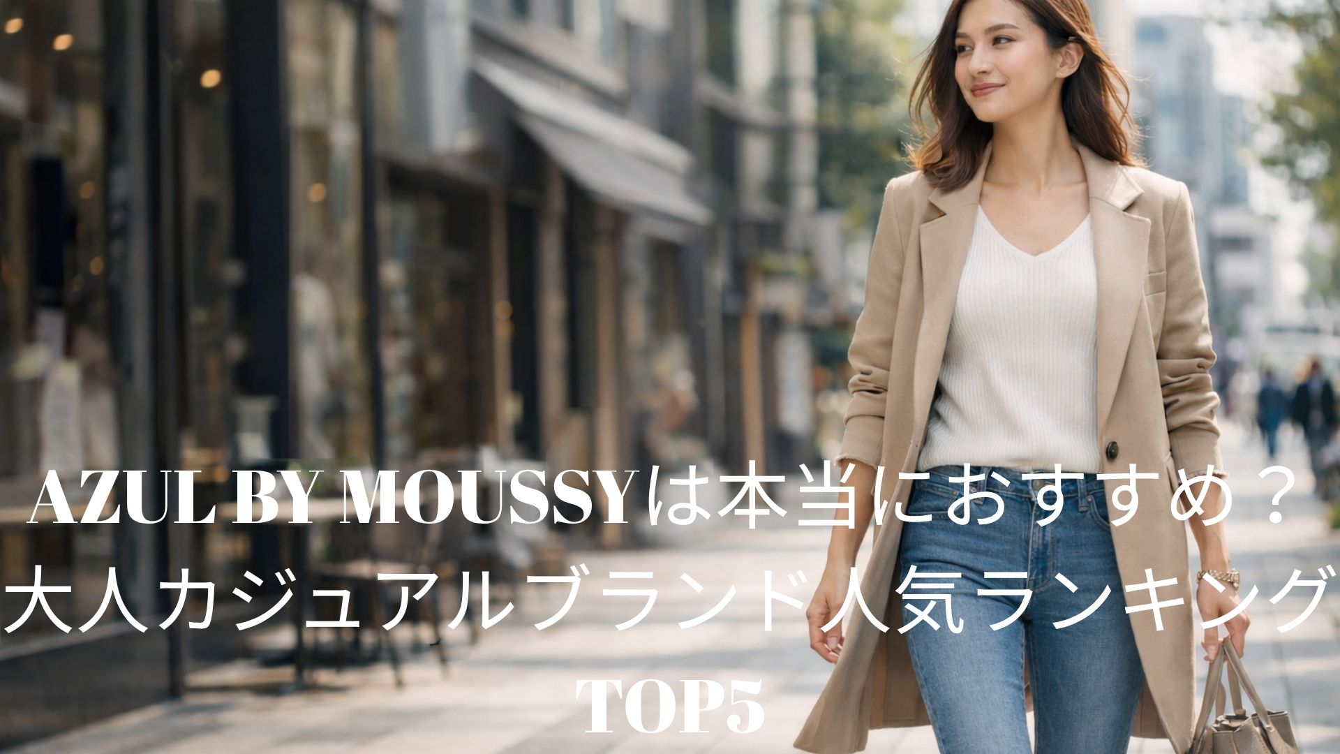 AZUL BY MOUSSYは本当におすすめ？大人カジュアルブランド人気ランキングTOP5