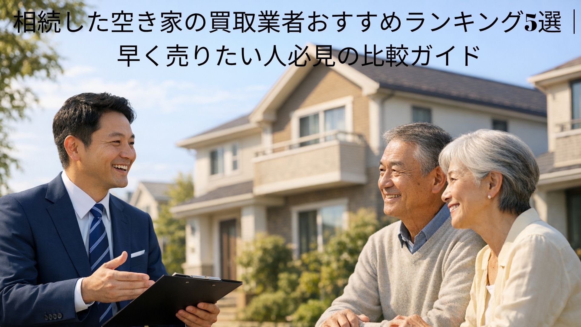 相続した空き家の買取業者おすすめランキング5選｜早く売りたい人必見の比較ガイド